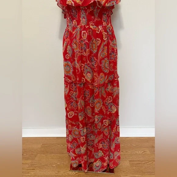 Rabbit Rabbit Rabbit Red Floral Maxi Dress - Picture 5 of 8